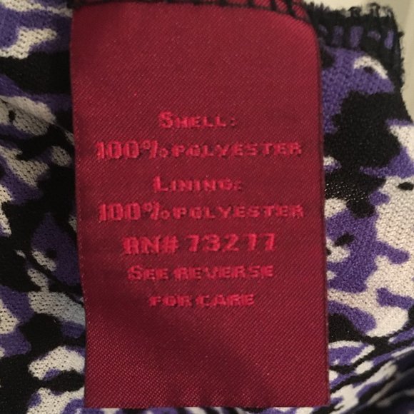 212 Collection Black & Red Short-Sleeved Top - 2X - Picture 4 of 5